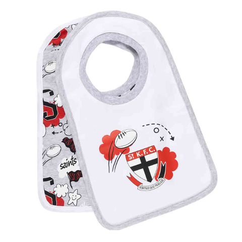 St Kilda Saints Baby Cloud Bib