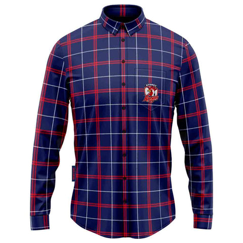 Sydney Roosters 'Mustang' Flannel Shirt Adult