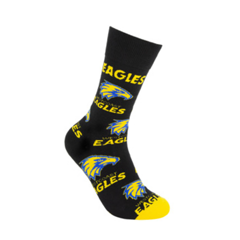 West Coast Eagles Mascot Organic Cotton Socks