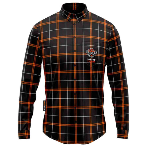 Wests Tigers 'Mustang' Flannel Shirt Adult