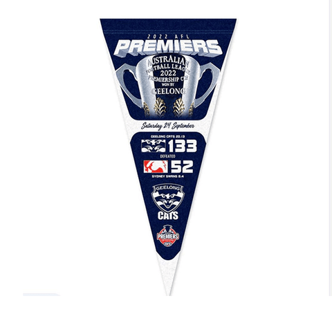 Geelong Cats 2022 Premiers Pennant - Jerseys Megastore