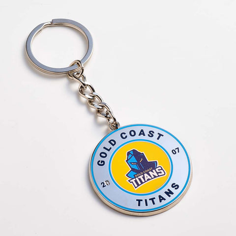 Gold Coast Titans Round Keyring