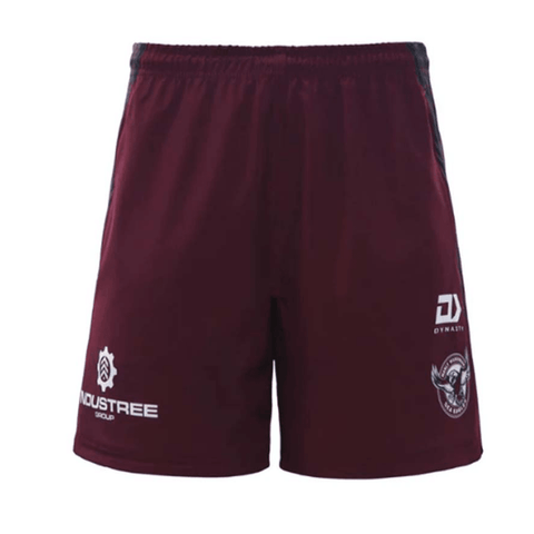 Manly Sea Eagles 2023 Gym Shorts Maroon - Jerseys Megastore